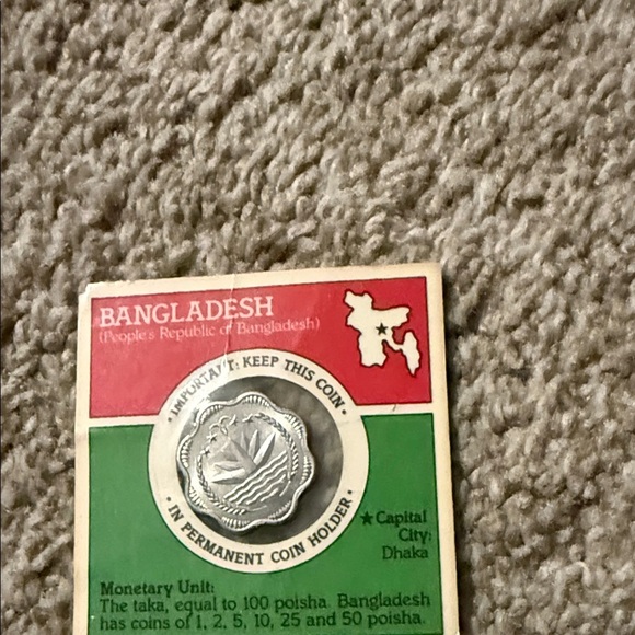 Vintage Sealed Bangladesh Coin in Permeant Holder - Picture 2 of 5